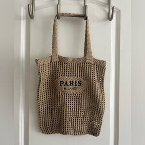 Crochet Mesh Beach Tote Bag